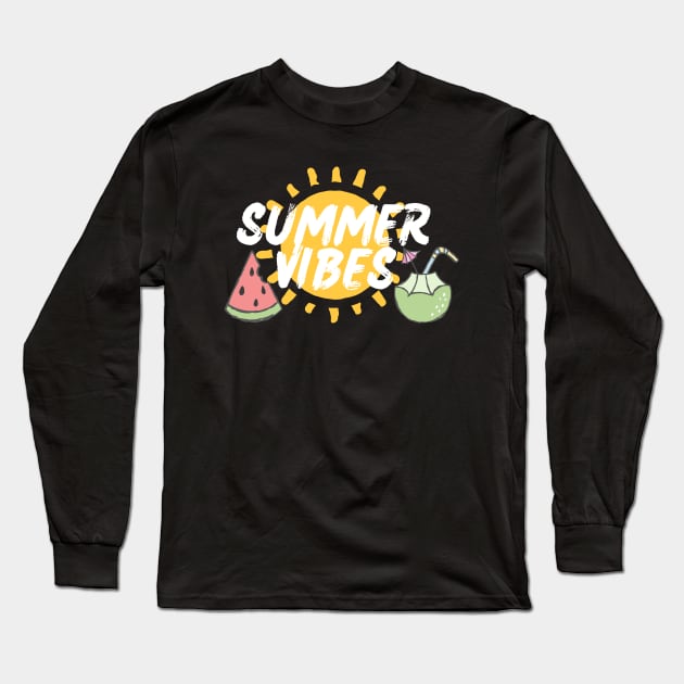 Summer Vibes Long Sleeve T-Shirt by Kraina